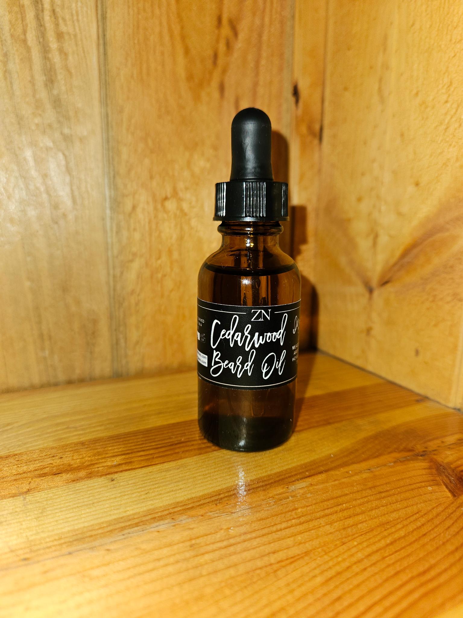 Natural beard oil with jojoba, argan, and castor oil for soft, conditioned, healthy-looking beard