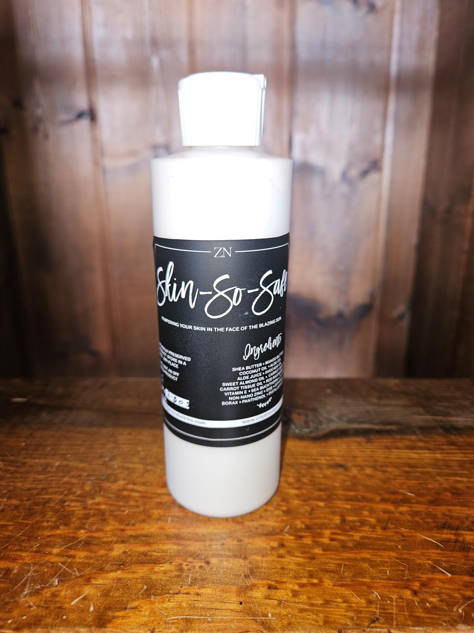 Natural skin balm for dry and sensitive skin made with plant oils and vitamin E for gentle daily hydration